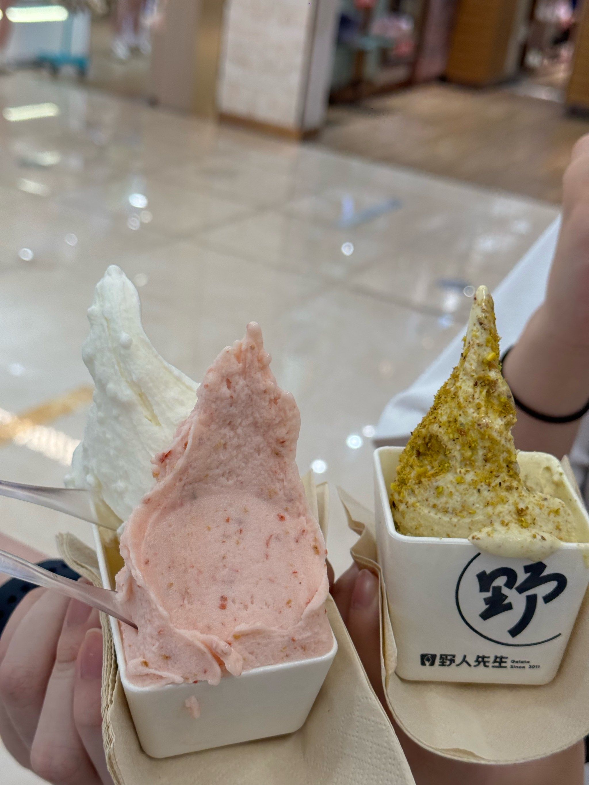 「野人先生现做冰淇淋(长沙王府井百货黄兴中路店)」好吃!很香!