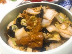 嫩白菜烧面筋-京味民福烤鸭店(建设四马路店)