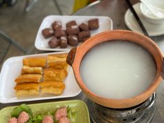 顺德特色·粥底火锅-渔顺生·顺德鱼生·粥底火锅·桑拿鸡(渔人码头店)