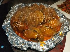 铁板鲜虾茄盒-正阳春鸭子楼(双港店)