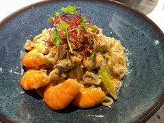 鲜茄茸大虾配马斯卡朋意大利面-BE BRIGHT KITCHEN(正佳广场店)
