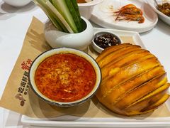 虾酱黄金馒头-宝轩渔府·老字号海鲜·正宗津菜(水上店)