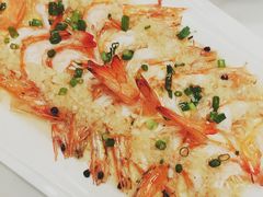 金蒜蒸开边虾-中西名菜(增城万达广场店)
