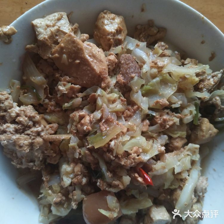 夏日家庭版蔬菜之包菜豆腐