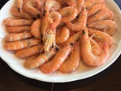 白灼基围虾-蜈支洲岛珊瑚酒店临海阁中餐厅