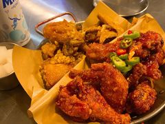 炸鸡翅一半一半-富乐满韩国正宗炸鸡韩国料理(虹泉路店)