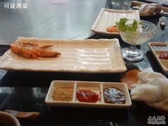 调料&nbsp;餐具&nbsp;还有我的大虾&nbsp;哈哈-真剑日本料理·铁板烧(贵州路店)