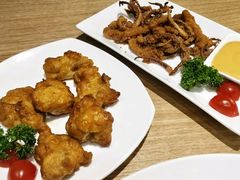 黄金鸡块+鱿鱼须-棒约翰比萨·意面(金桥国际店)