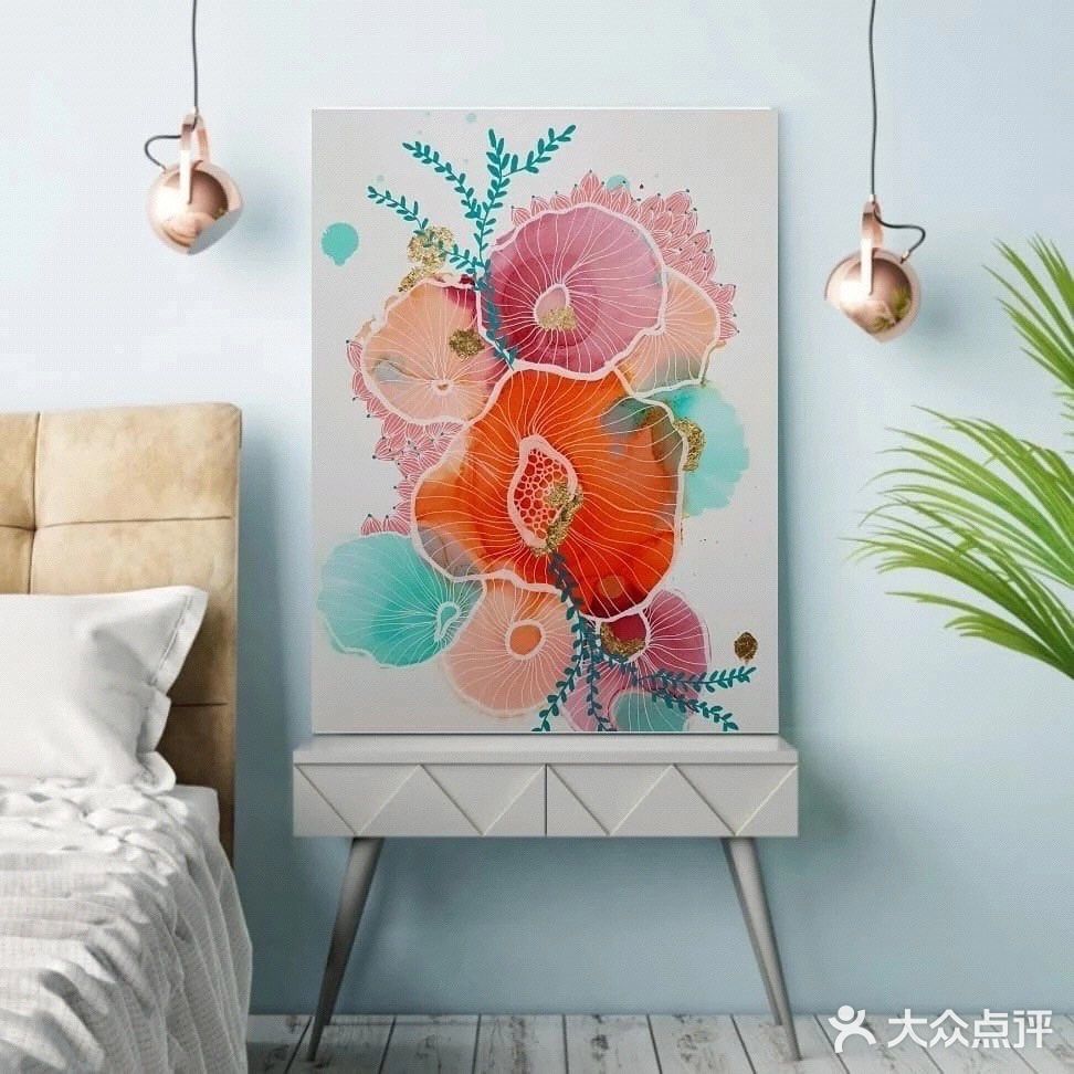 自己也可以画的墙绘装饰画