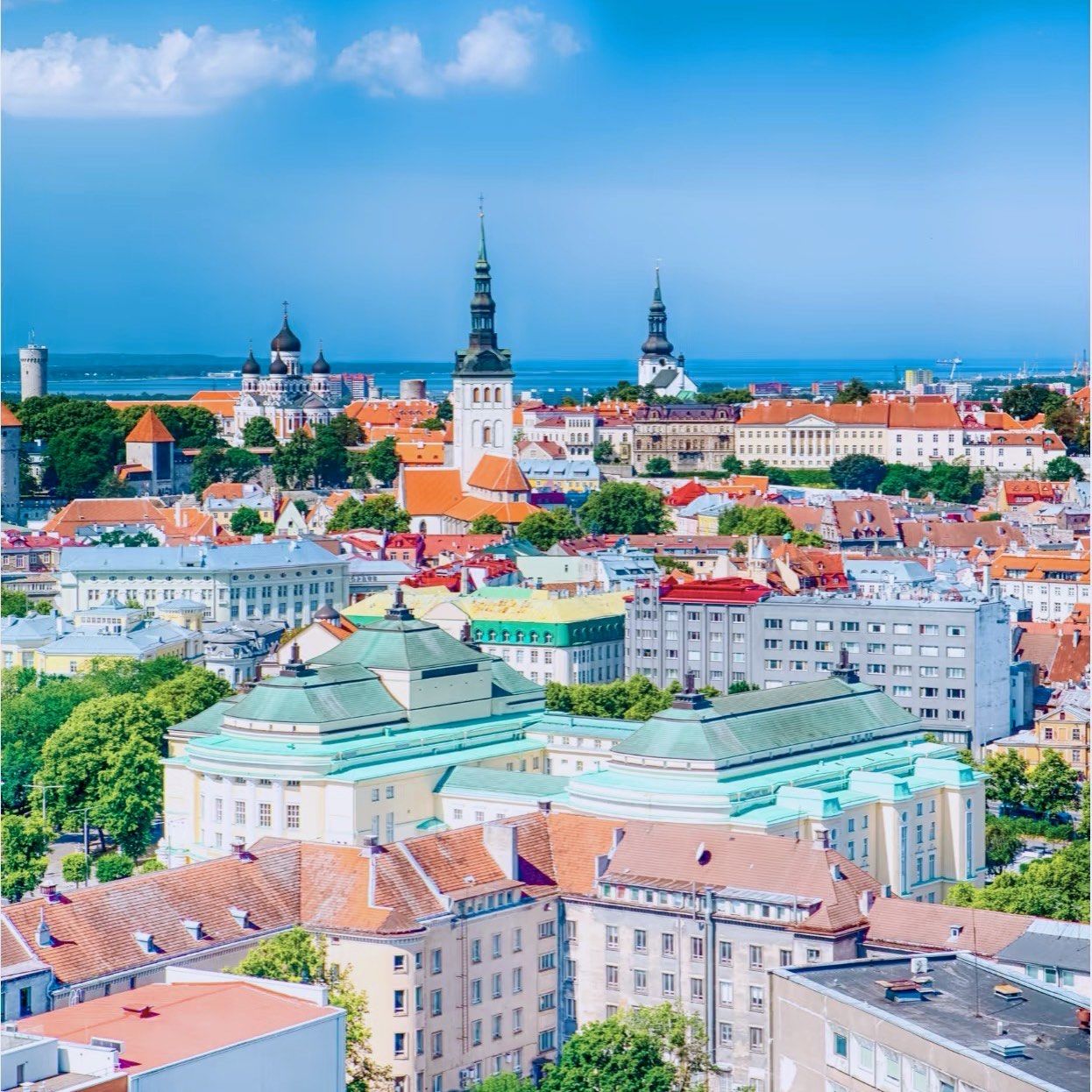 欧洲小镇美丽的风景