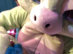 -小镇影院迪士尼小熊Duffy与他的朋友合影地