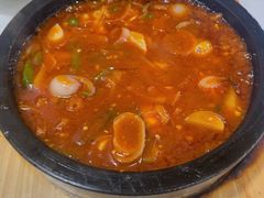 石板鸡蛋-24 新村雪浓汤(长白山烤肉店)
