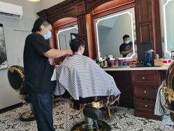 -595barbershop美式油头