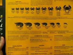 菜单-Ministry of Crab(科伦坡店)