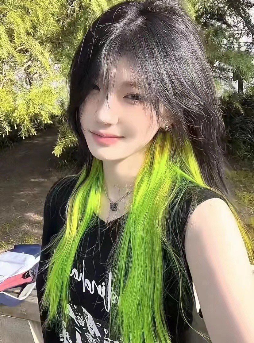 夏日必然绿色挂耳染