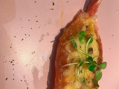 蟹籽灯烤阿根廷大红虾-箱美术馆私房菜(水晶郦城店)