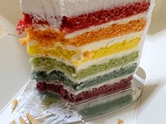 彩虹蛋糕切片-巴黎贝甜·生日蛋糕(环球中心店)