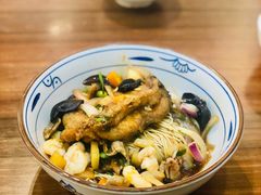 虾爆鳝丝面-爱家面馆(常州总店)