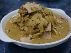 青番茄炒肉片-国生茶庄·地道农家菜团建活动