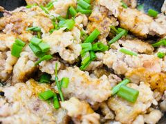 油煲咸鱿肉饼-俊江海鲜酒店(海陵岛白蒲市场店)