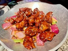 蒜香蜜汁排骨-绿茶餐厅(光谷世界城步行街店)