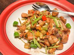 葱香泡椒煎炒猪金钱-五缘湾凯悦酒店·悦饗中餐厅