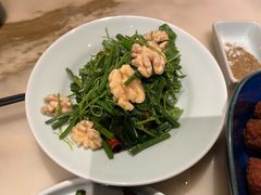桃仁炝拌丝瓜尖-情满四合院•京菜•烤鸭(动物园店)