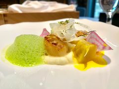 香煎扇贝佐咖喱白花菜泥-王品牛排(珠海富华里店)