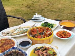 -七的湖·晚芳亭·阳澄湖农家菜·大闸蟹(莲花岛店)