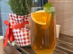香橙茉莉冰茶-萤火虫咖啡(砖著店)