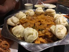 火盆炖菜花卷-王村姑老土炕莜面村(张北店)