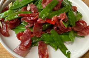 Green Bean Stir-fried with Preserved Meat