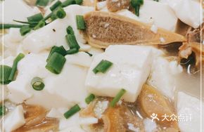 Freshwater Clam Meat with Tofu