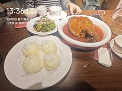 肉碎毛葱炝菠菜-李氏八大件老菜馆(万宝街店)