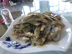 葱炒蛏子-碧海银沙海鲜餐厅(恒大海上威尼斯店)