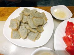 老北京炸灌肠-京门老爆三·铜锅涮肉 爆肚(安贞桥店)