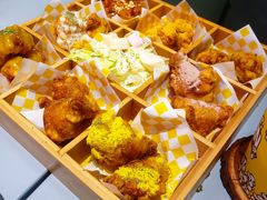 镇店双宝之一网红九宫格炸鸡-chicken plus韩国炸鸡(城阳店)