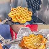 清远探店 | 首家奶油华夫饼小摊颜值高学生价