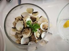 法国白葡萄酒煮鲜贝-火车头法国西餐厅