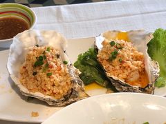 蒜茸/芝士烤生蚝&nbsp;海鲜&nbsp;烧烤-开海·红岛海鲜虾水饺(石老人店)