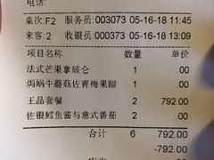 账单-王品牛排(福州泰禾店)