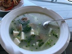 豆腐沙白青菜汤-七鲜渔港美食餐厅(巽寮湾海景店)