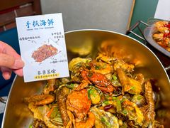 -东来菜馆•手抓海鲜家常菜•海鲜锅贴(鸽子窝店)