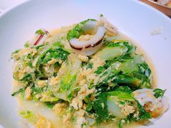 笔管鱼炒小白菜-必点海鲜·鲅鱼水饺(鞍山西道店)