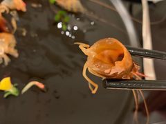 秘制醉大虾拼香椿豆腐-天伦里餐厅(绿城桃花源店)