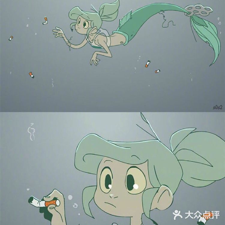 [撇嘴]当海洋被污染后，小美人鱼会变成什么样的呢？