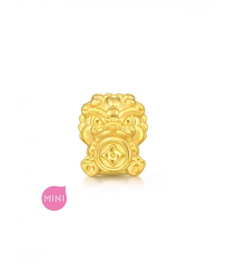 周生生黄金足金charme宝贝招钱貔貅转运珠