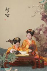 -后宫·古装汉服京剧儿童亲子全家福摄影