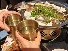 鲜青椒黑豆花烤鱼-探鱼·鲜青椒爽麻烤鱼(银泰城店)