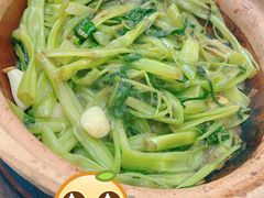 虾酱啫通菜-天宝食坊·啫啫煲大排档(西华路店)